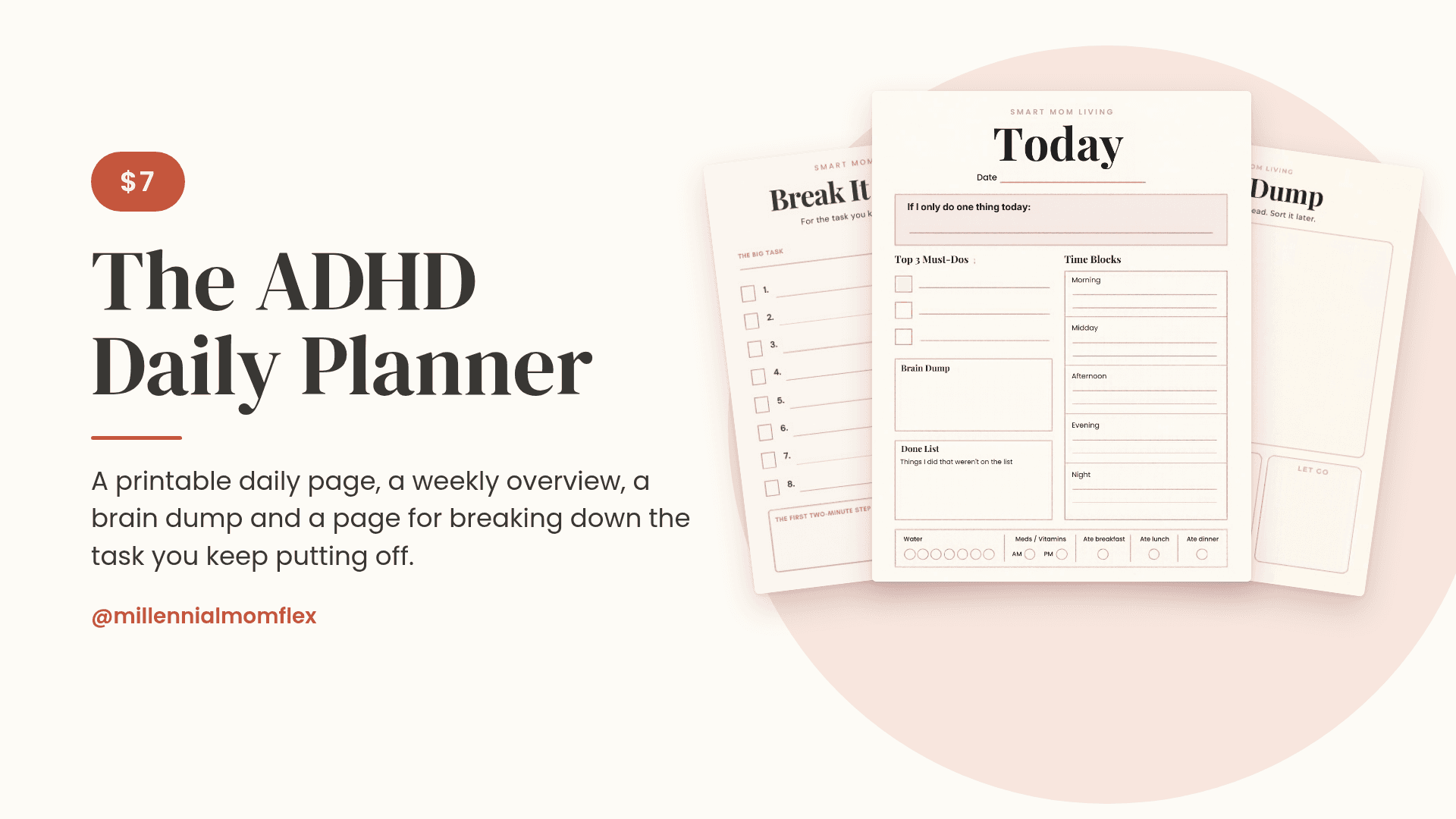 The ADHD Daily Planner (Printable Task List)