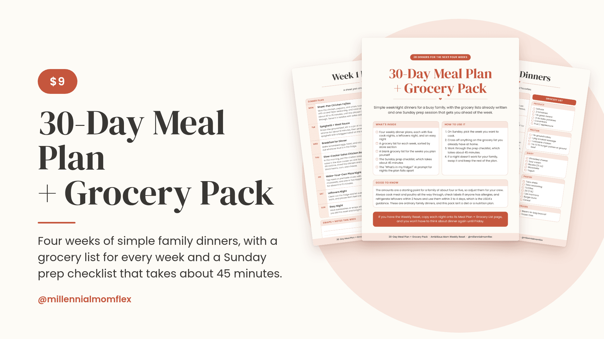30-Day Meal Plan + Grocery Pack