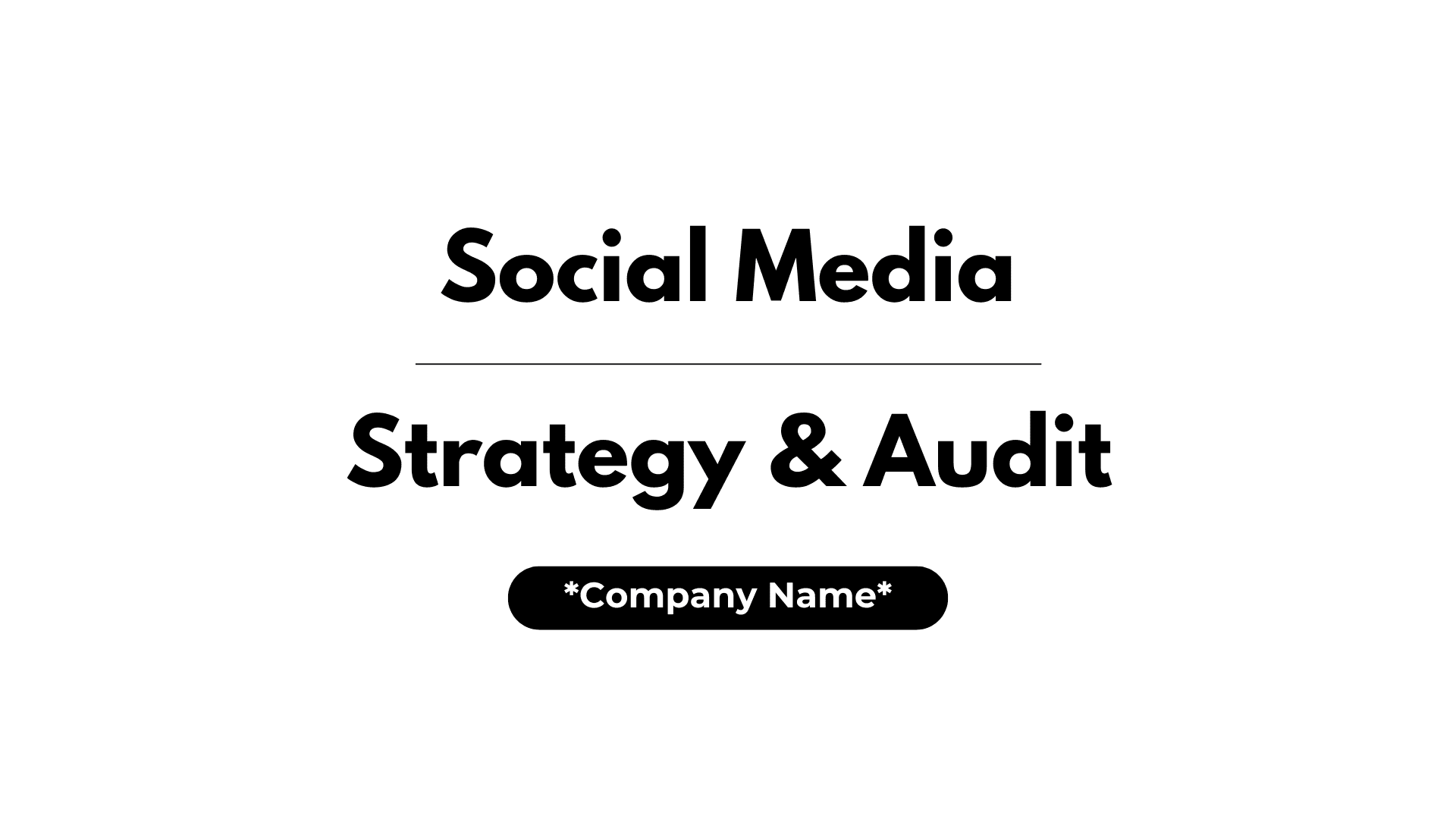 Download my Social Media Strategy & Audit Template