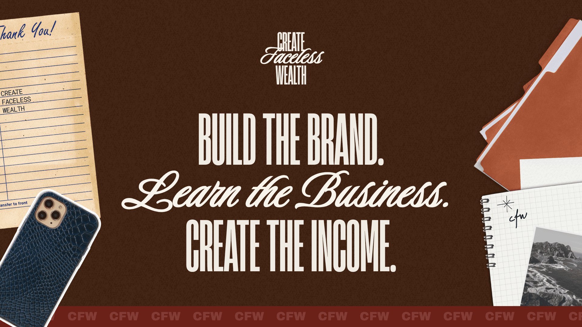 (CFW) CREATE FACELESS WEALTH