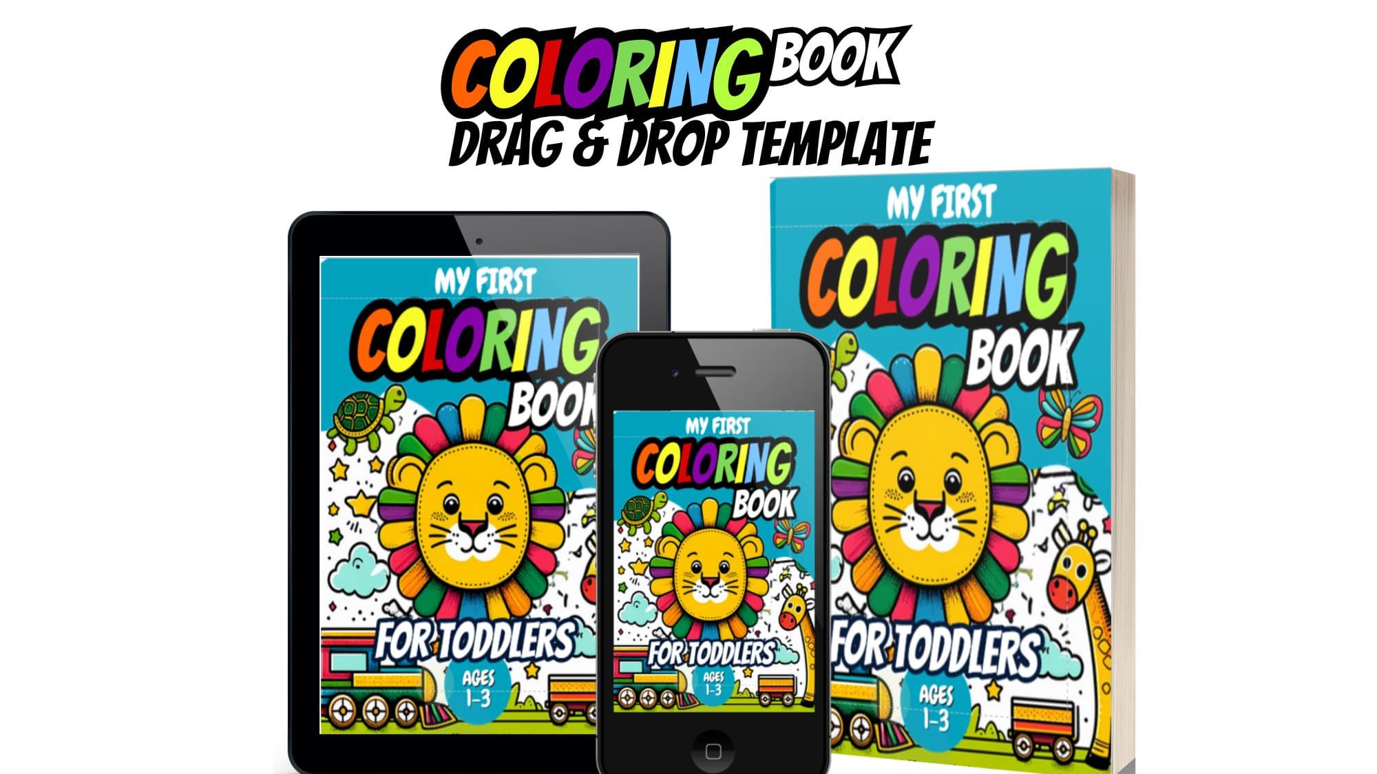 Coloring Book Drag and Drop Template