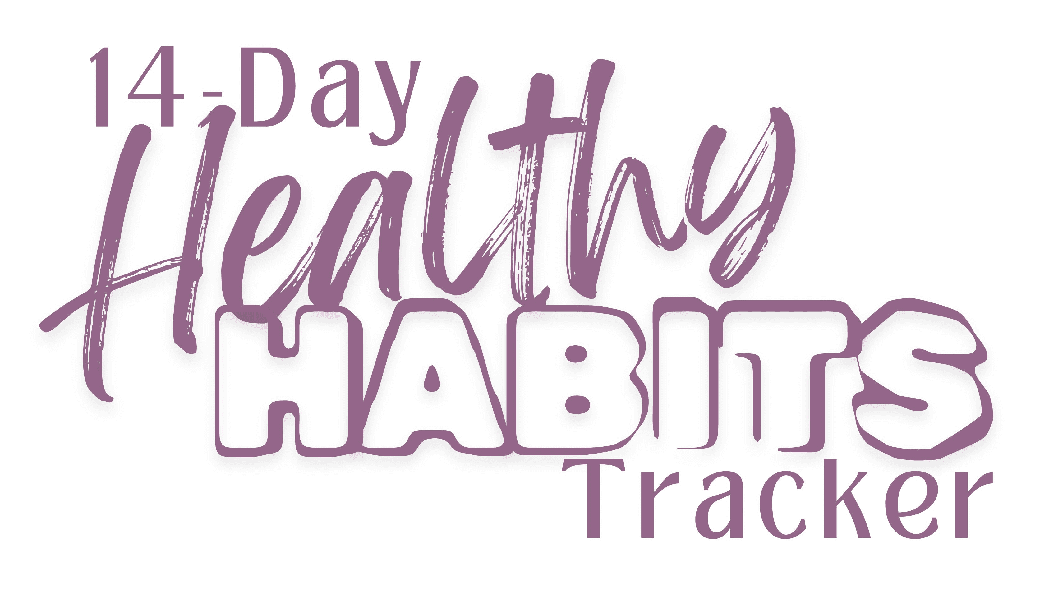 14-Day Healthy Habits Tracker