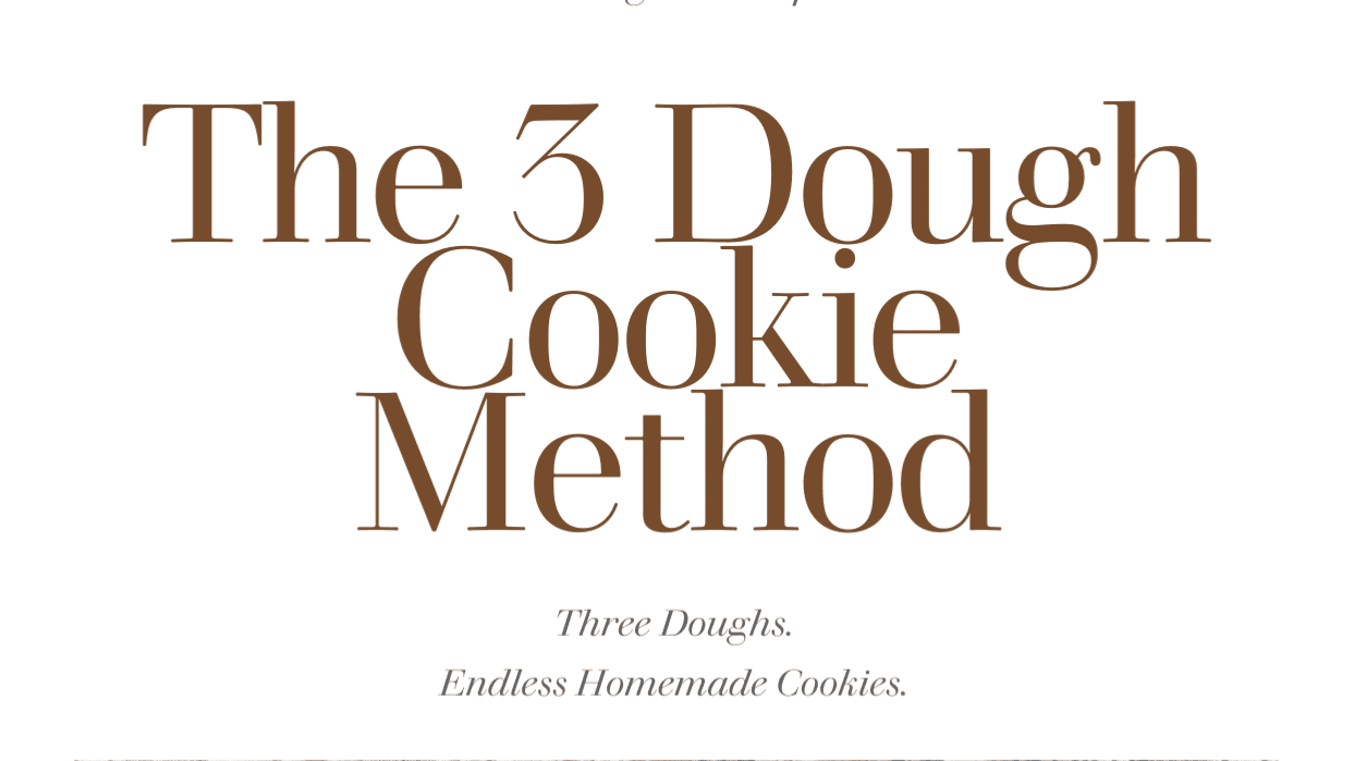 The 3 Dough Cookie Book 🍪