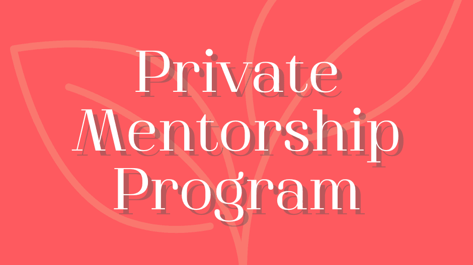 Private Mentorship Program