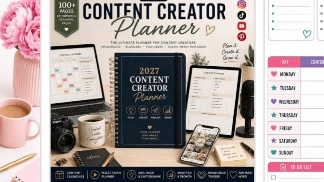 Get My 30 Day Content Creator Planner Now!