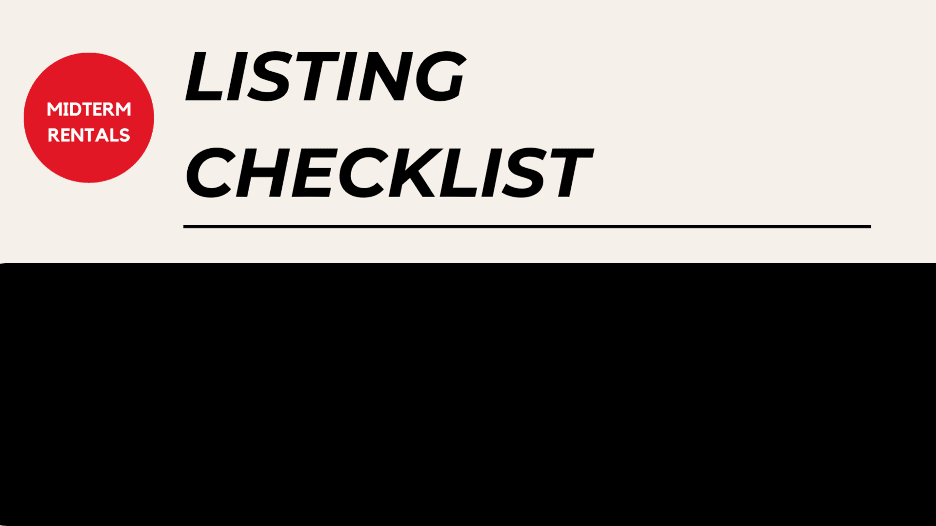 The Anti-Checklist for Your Rental Listing