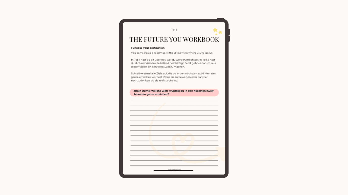 Teil 3: Future You Workbook