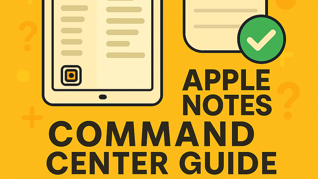 Free Apple Notes Command Center Guide!