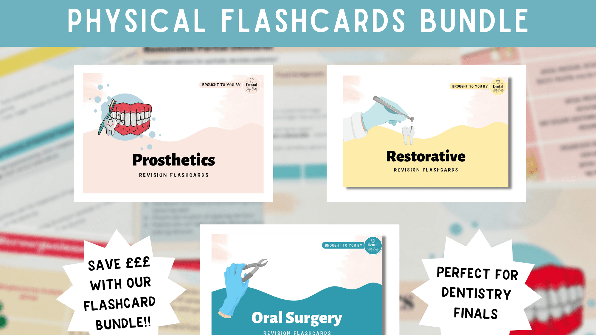 Physical Dental Flashcards - All 5 Specialties