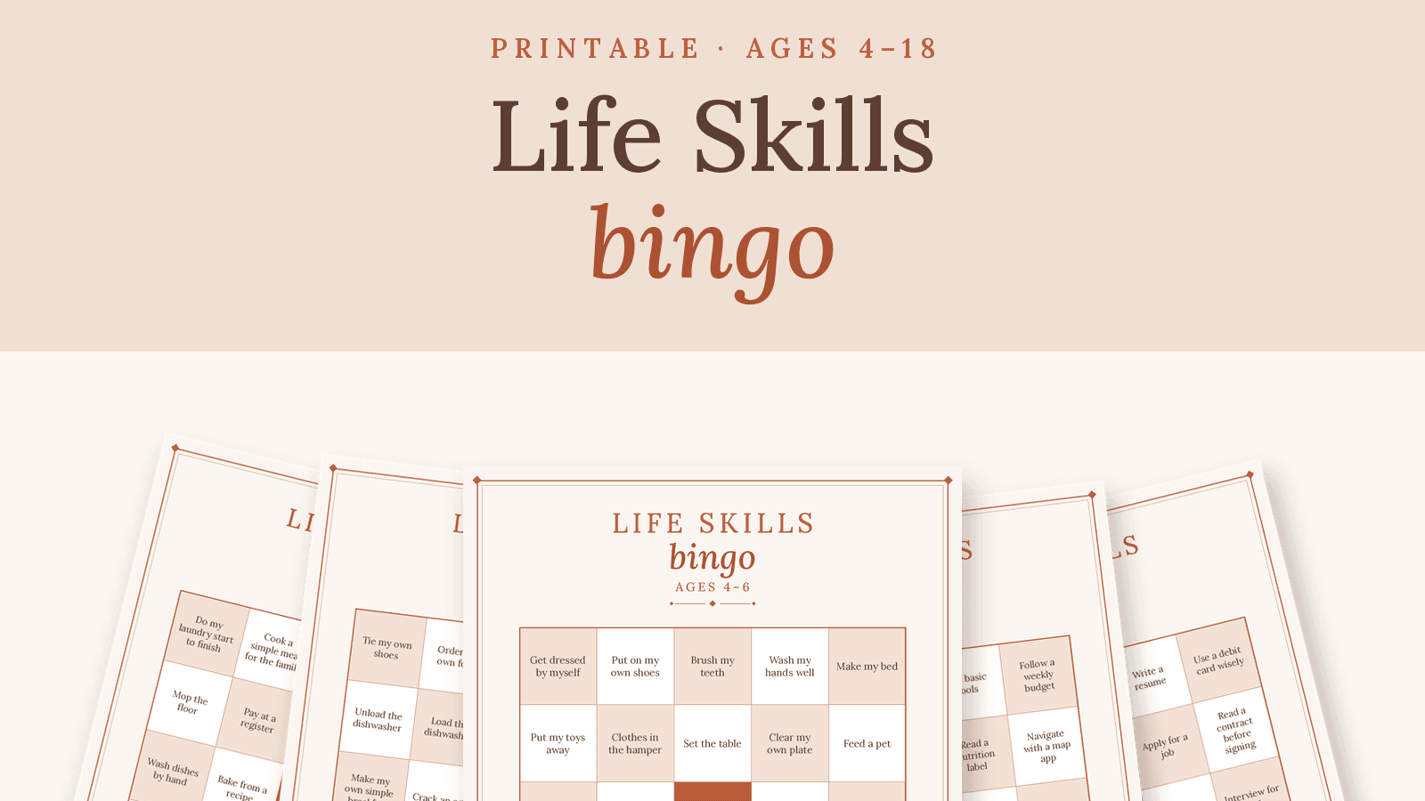 Life Skills BINGO!