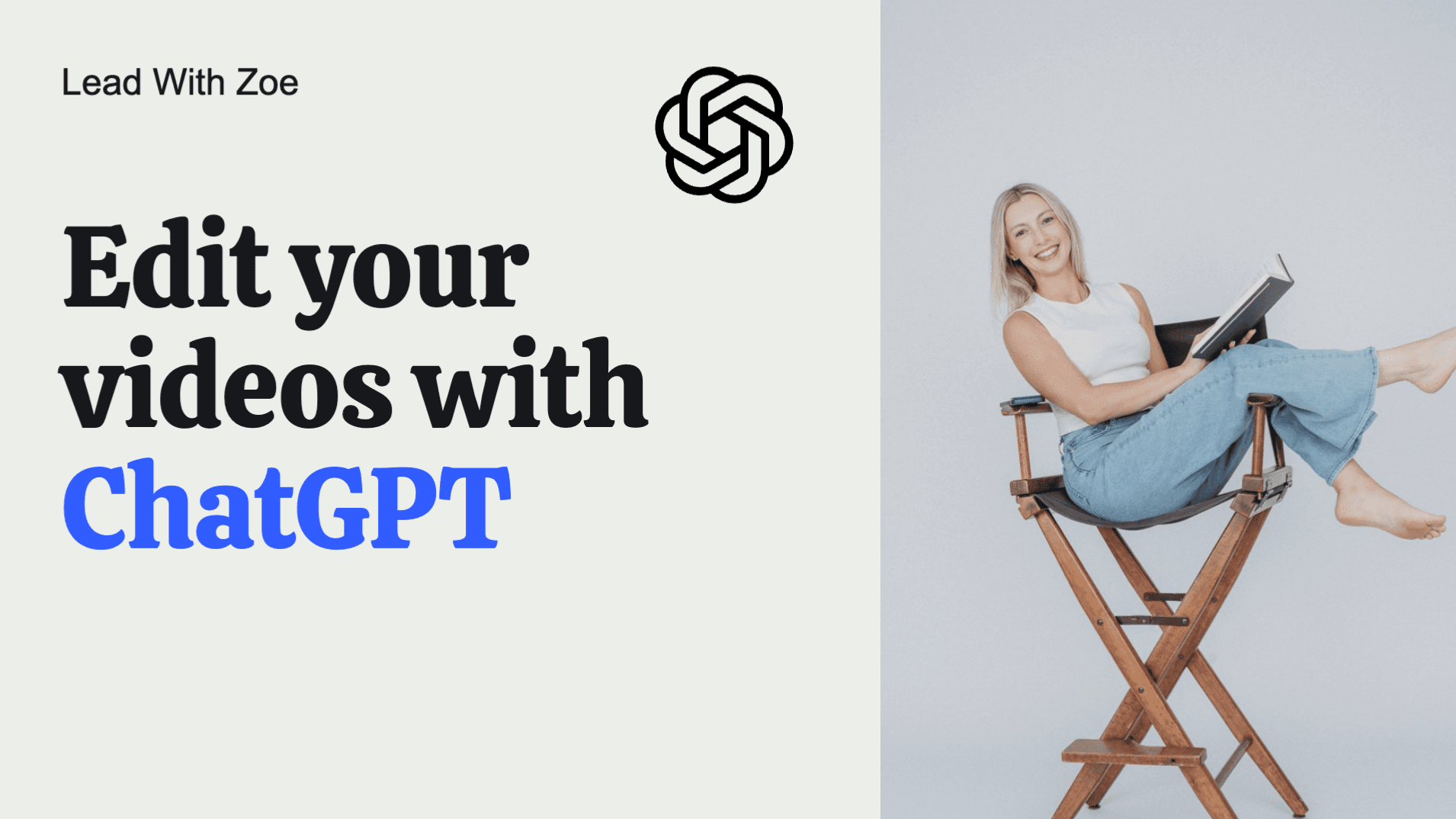 Edit your videos with ChatGPT