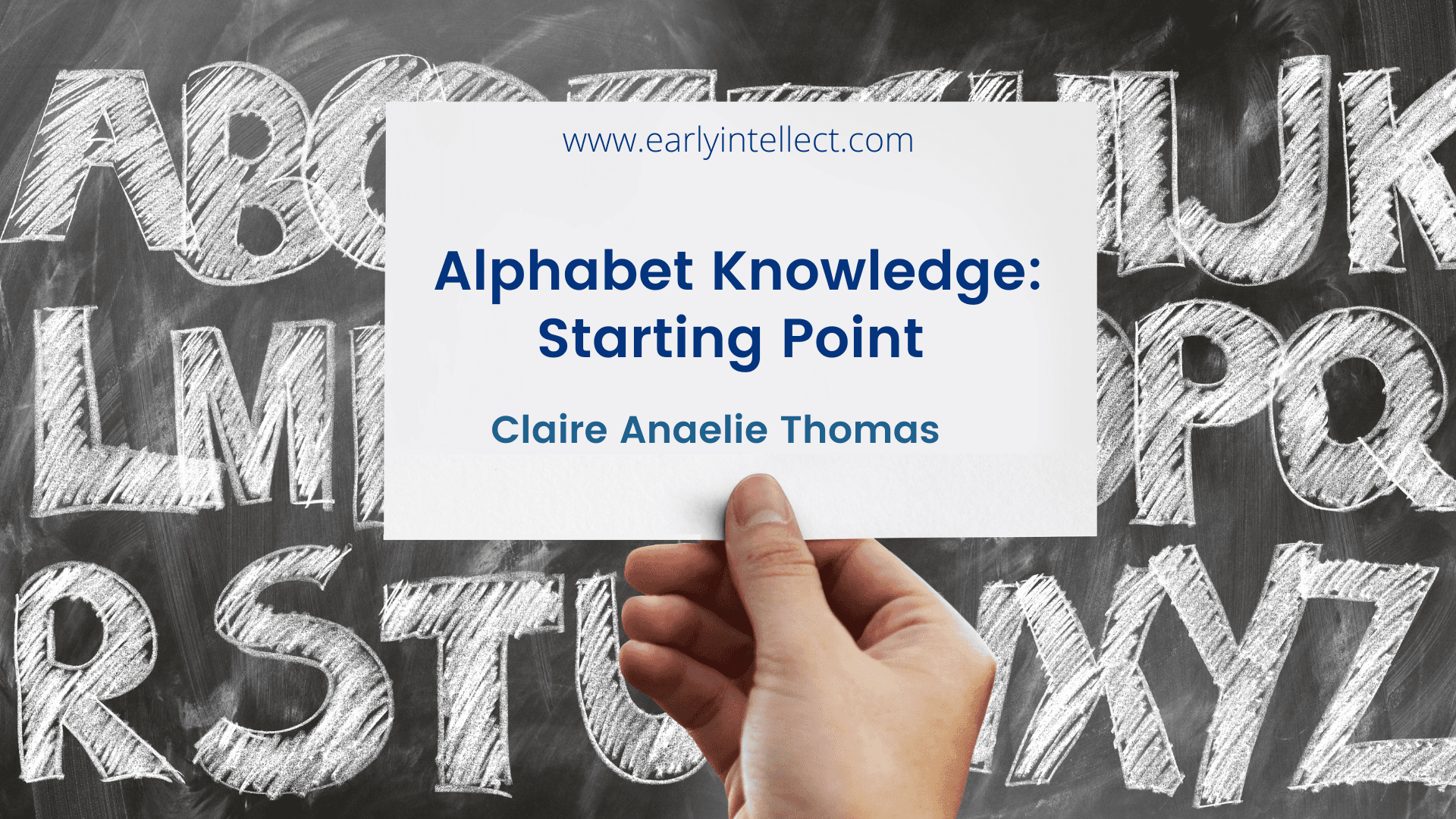 First step in your child learning to read.