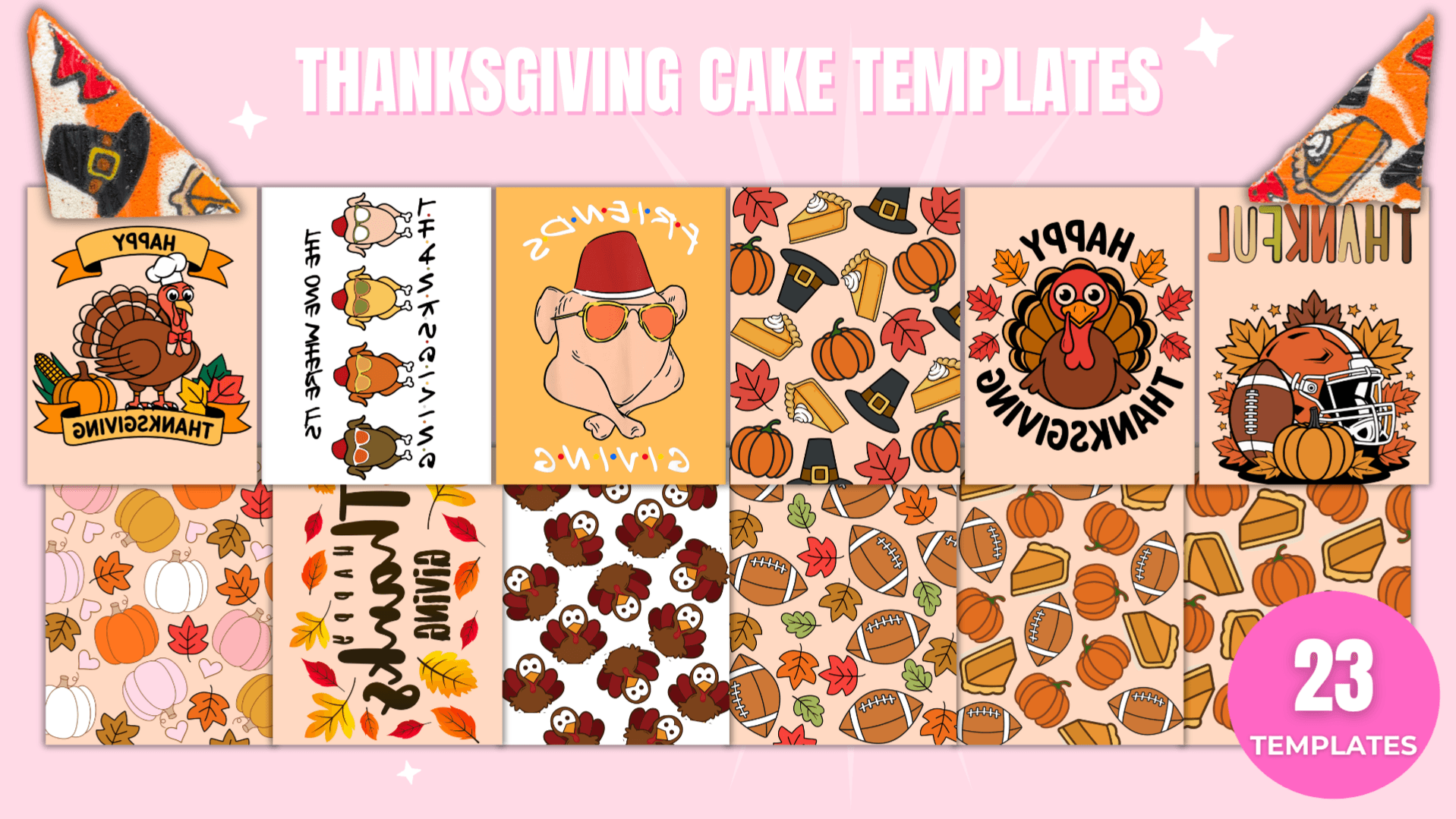 Thanksgiving Cake Templates