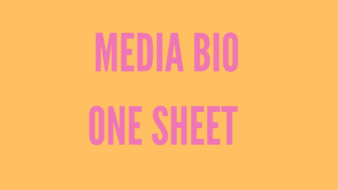 Connect PR Club Media Bio One Sheet