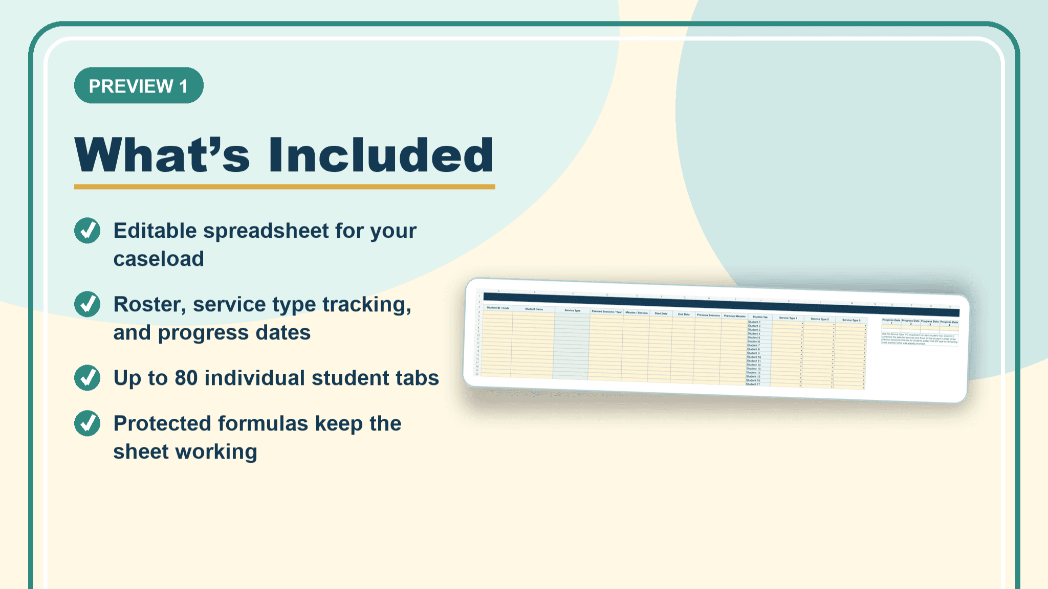 Student Data Sheet
