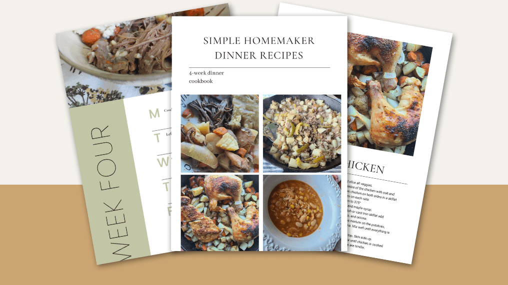 Get My 30-day Dinner Cookbook NOW!