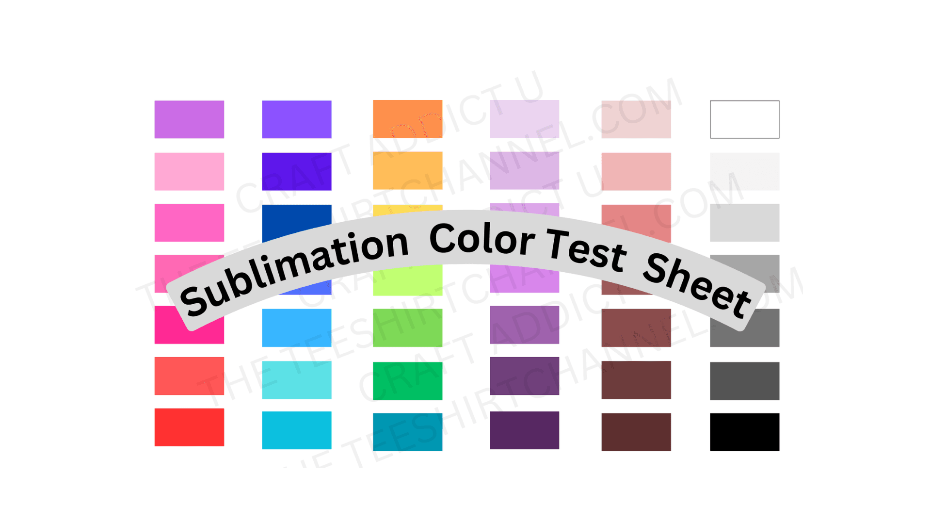 Get Your Sublimation Test Sheet Now!