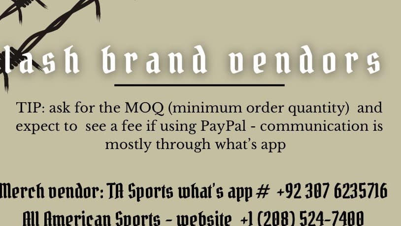 Get My Vendor List Now!