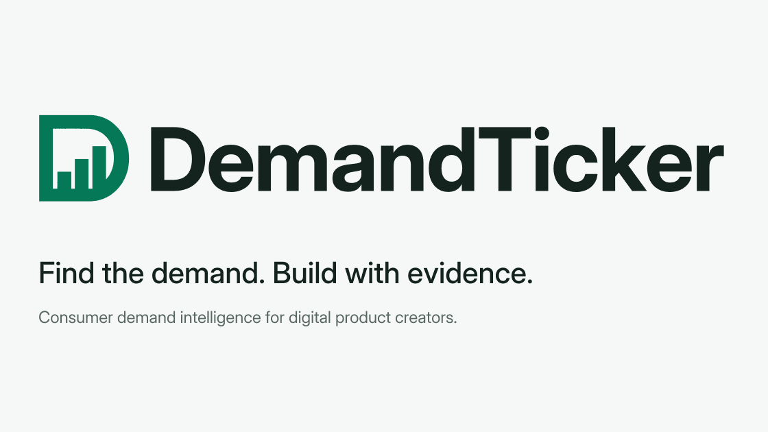 📈 DemandTicker™: Niche Research Terminal