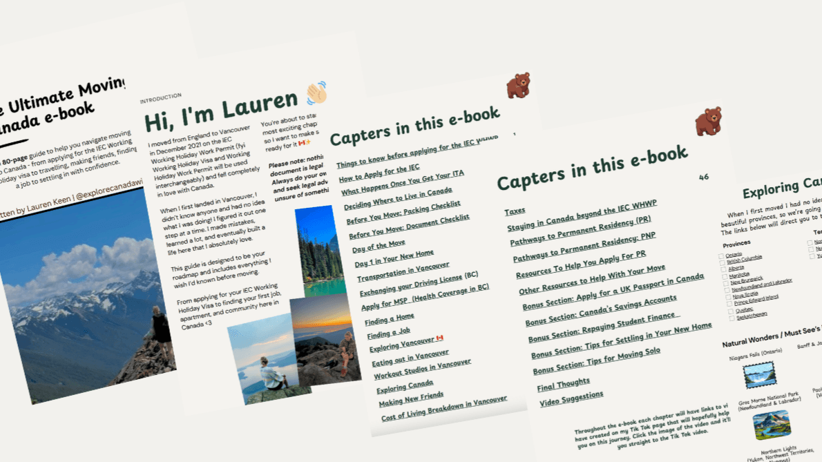 1.0 Moving to Canada e-book