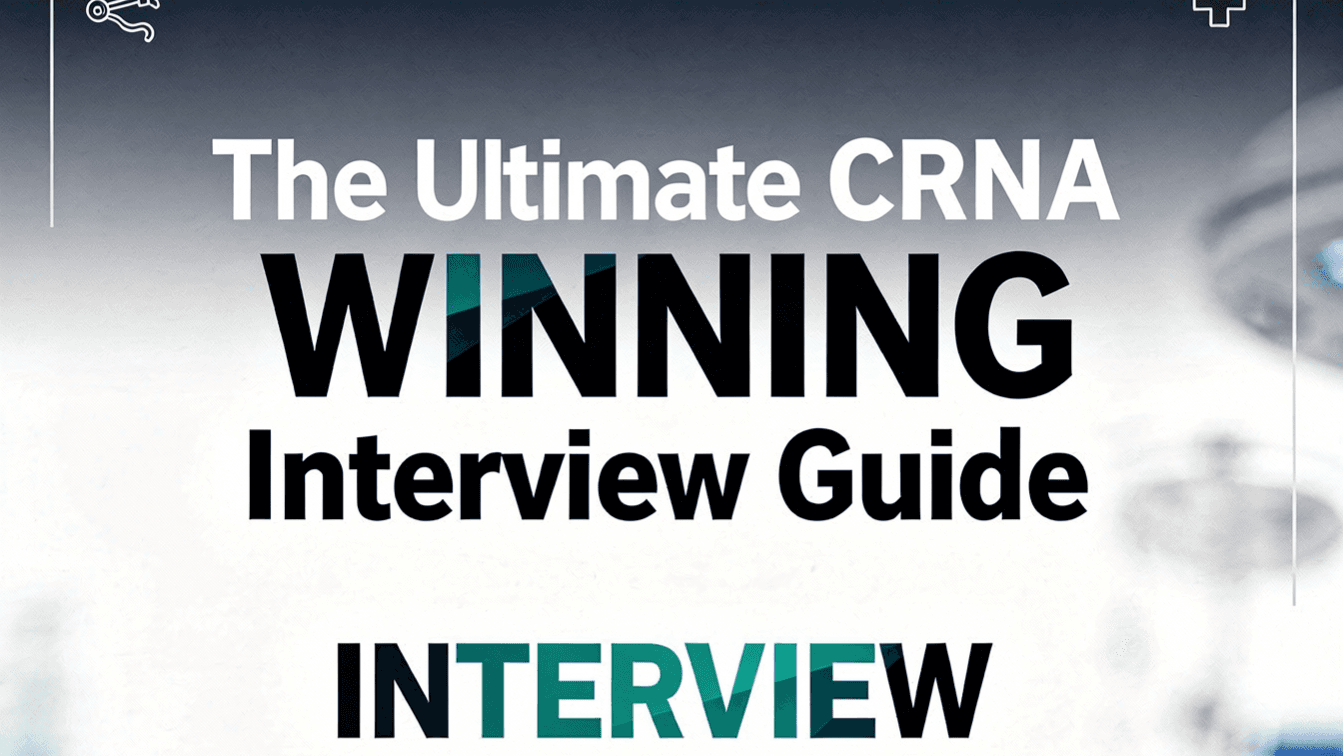 CRNA Interview Prep Guide | Pre-Interview Playbook