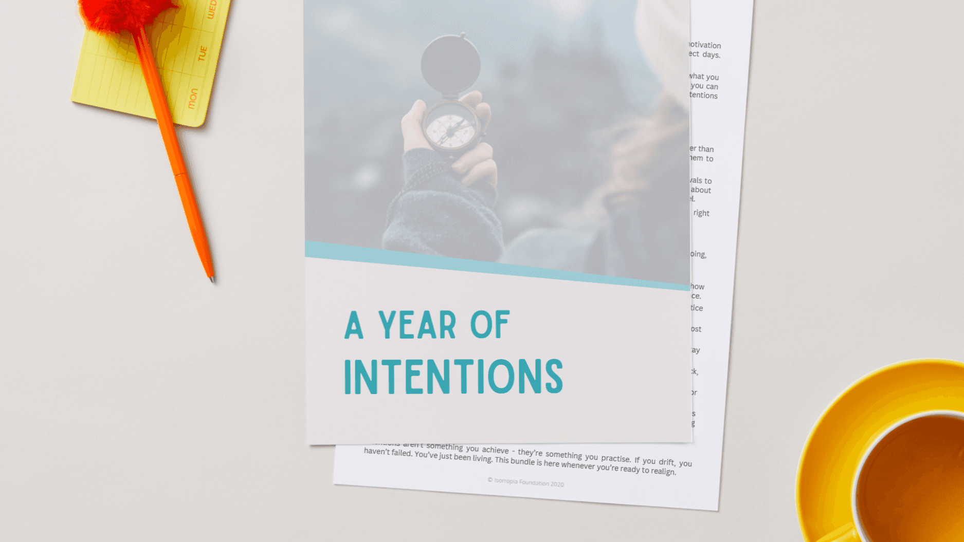 A Year of Intentions Workbook