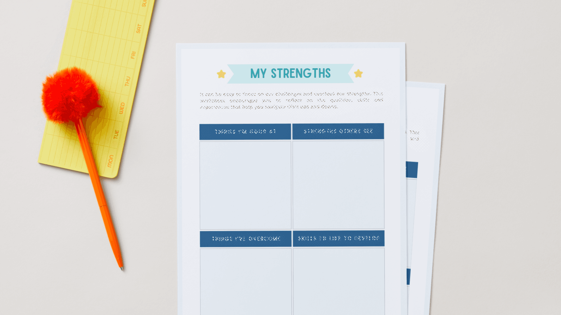 My Strengths Worksheet