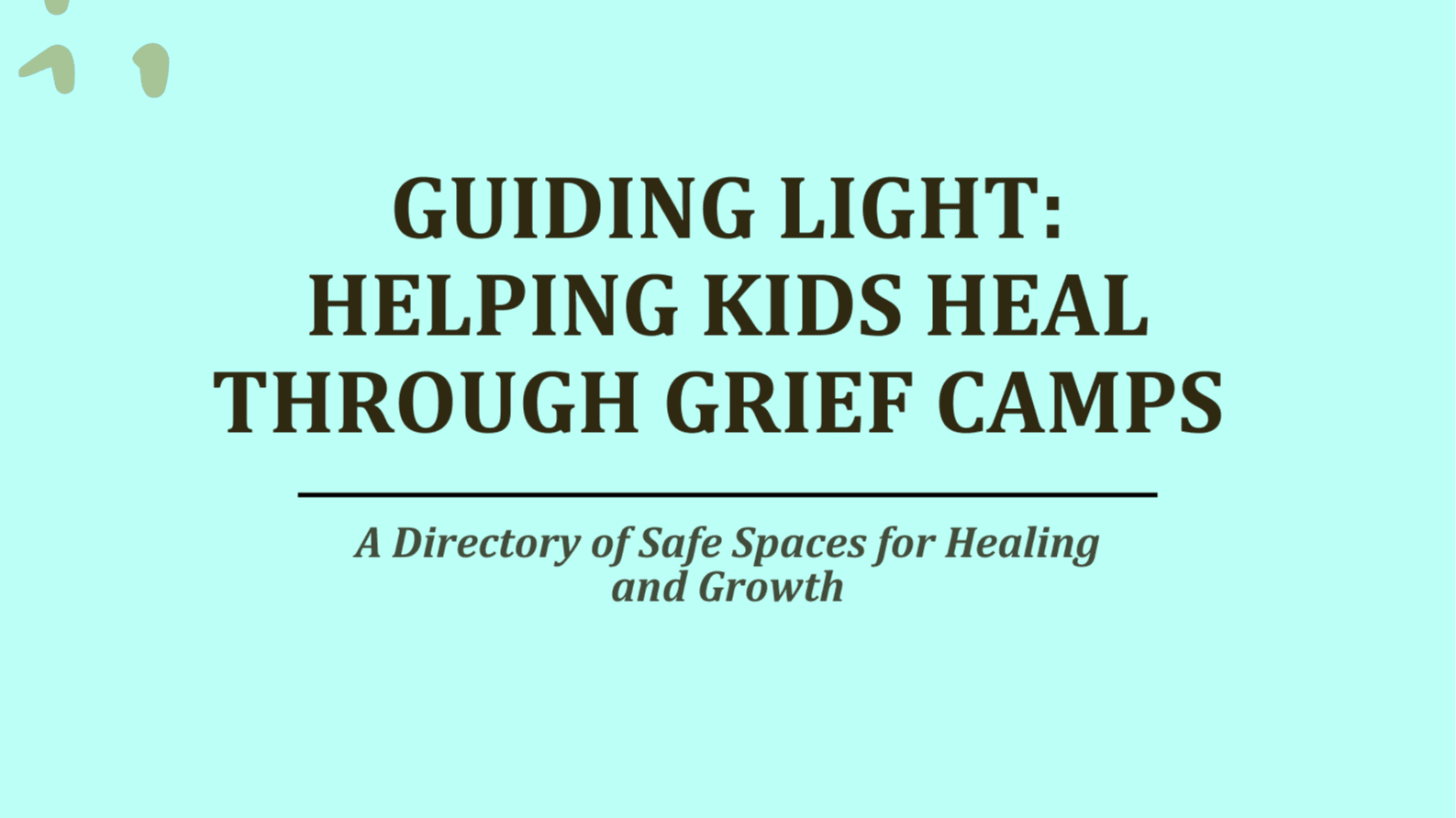 Guiding Light Grief Camp Directory