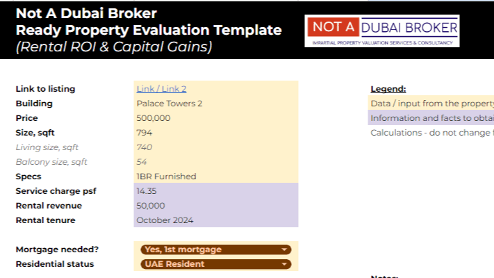 Ready & Offplan Project Evaluation Template (Full)