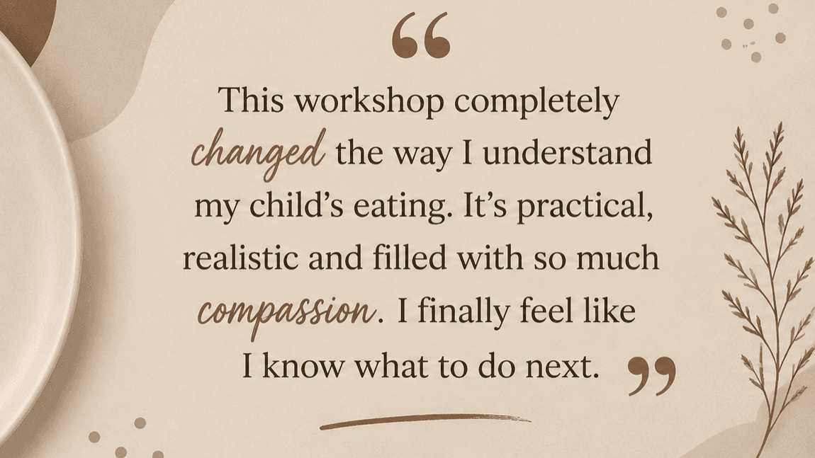 Beyond the plate workshop
