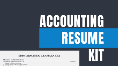 Big 4 Resume Template + Bullet Guide
