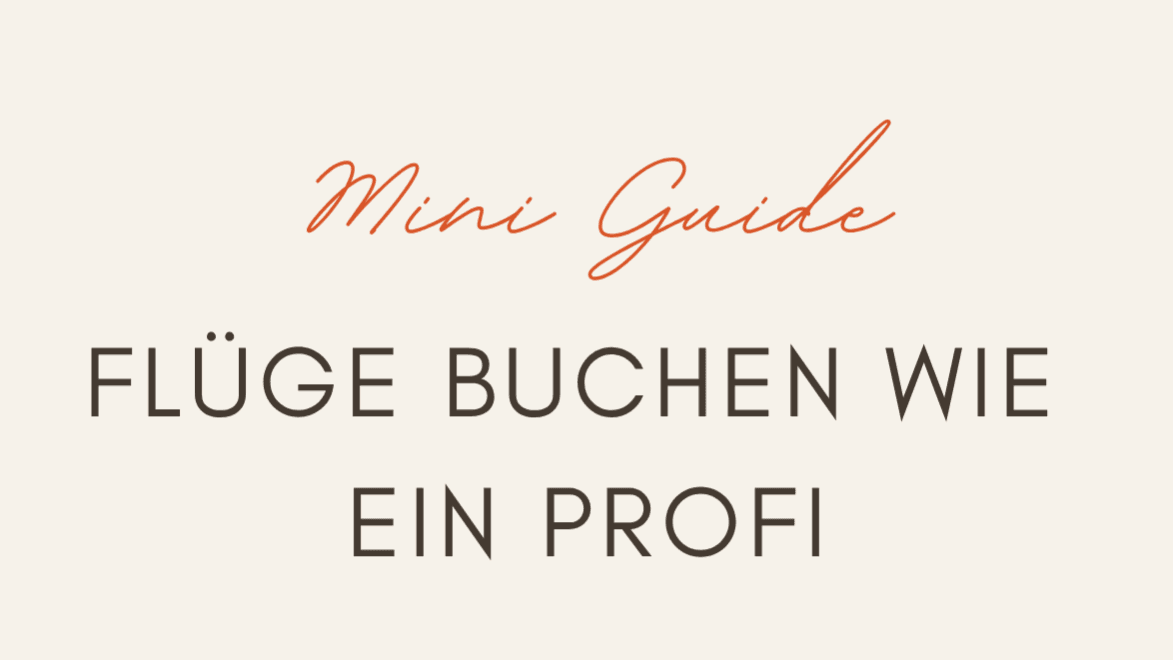 Mini Guide: Flüge buchen wie ein Profi