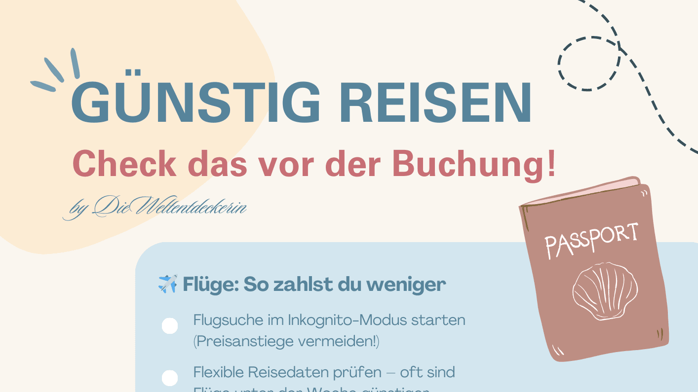 0€: Die ultimative Checkliste für günstige Reisen