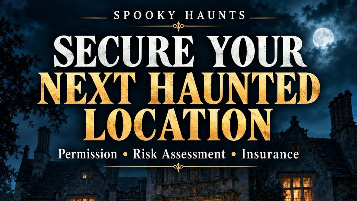 Secure Your Next Haunted Location