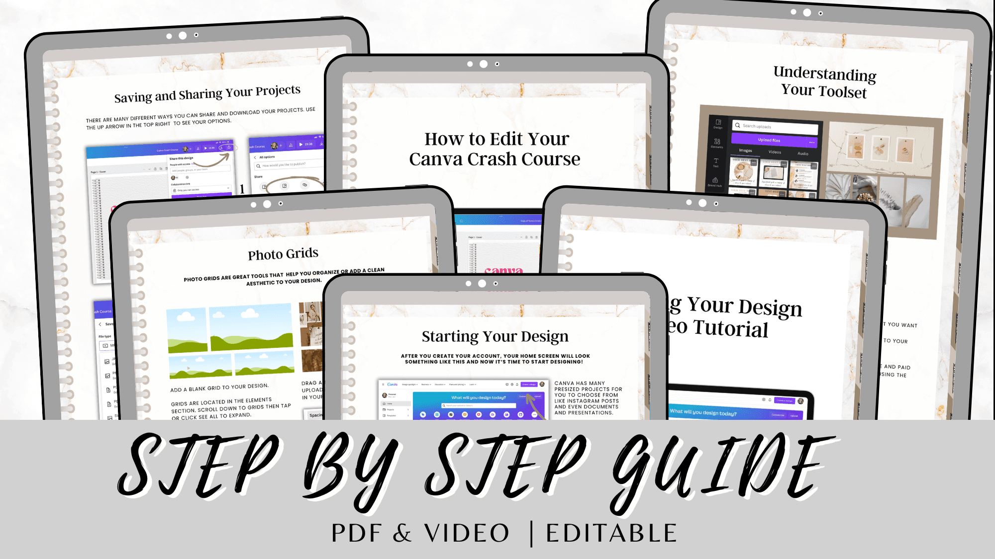 This product includes: Video tutorials & Pdf File.