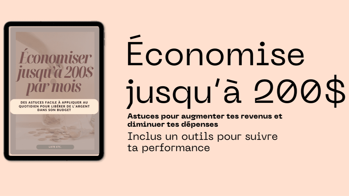 GUIDE ÉCONOMISE JUSQU'À 200$ PAR MOIS