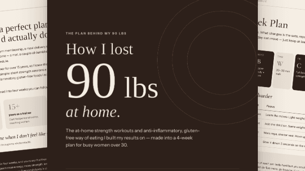 How I Lost 90 Lbs at Home as a busy mom.