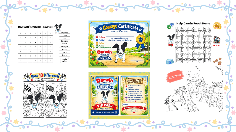 Darwin's Pack — Racetrack Printable Collection