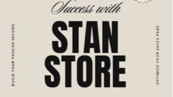 Success with Stan Store