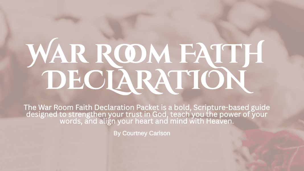 WAR ROOM: FAITH DECLARATION PACKET