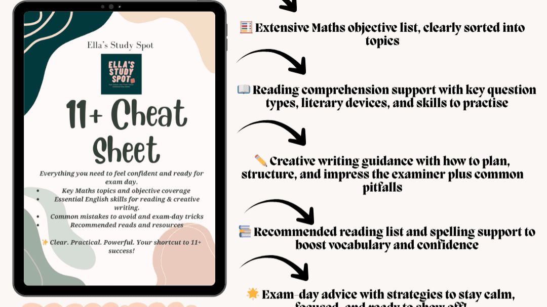 Get My 11+ Cheat Sheet Now!