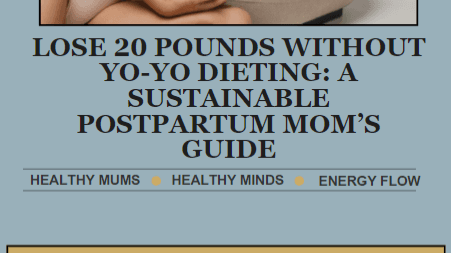 Lose 20lb Without YO-YO Dieting: