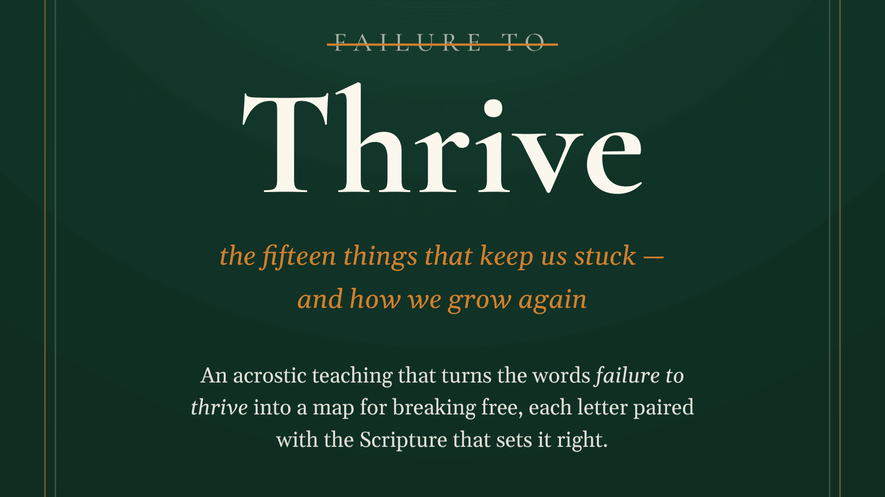 Get Failure to Thrive Now!