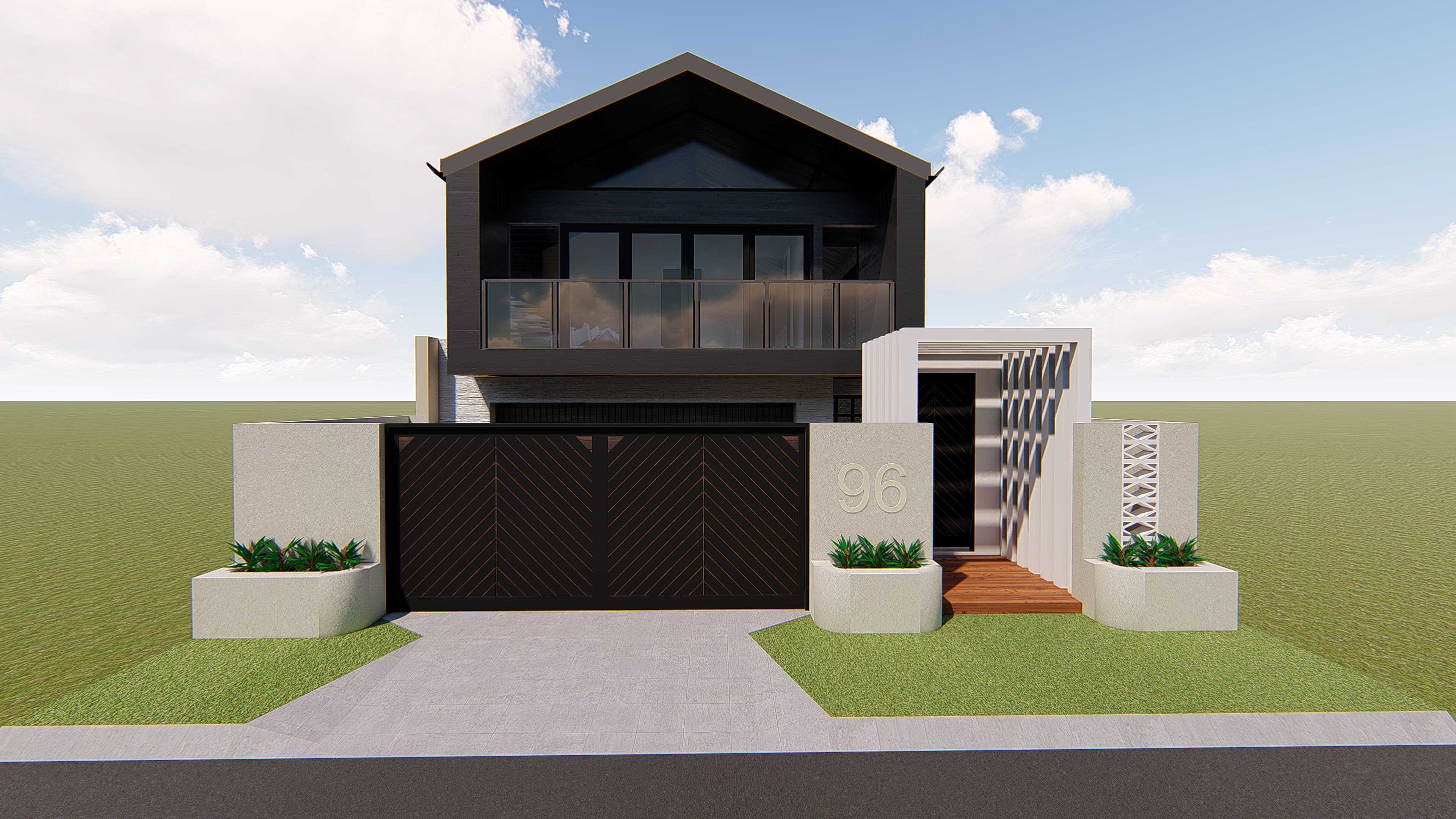 NINE SIX - A-frame facade