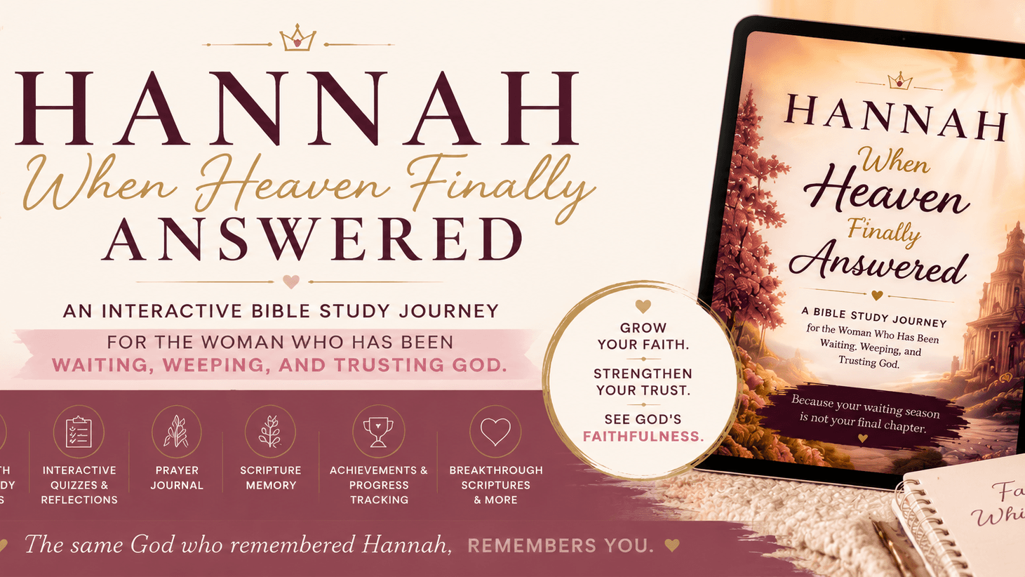 Hannah Interactive Bible Study Journey | Trust God