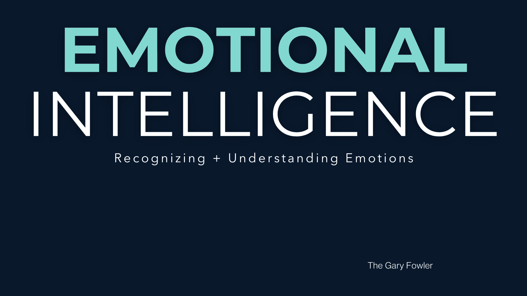 Emotional Intelligence Course