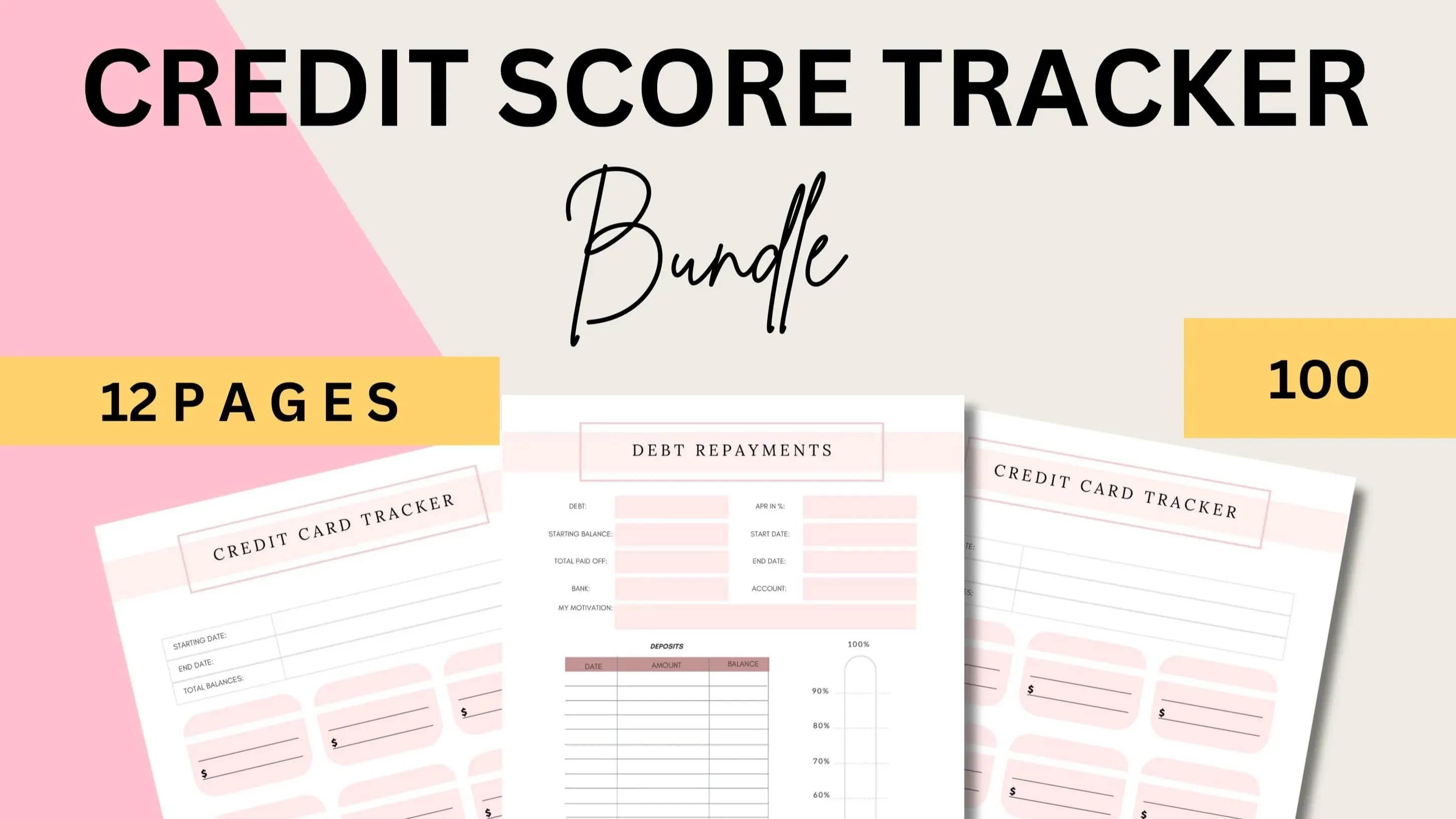 Get My Credit Tracker (12 pages) Now!