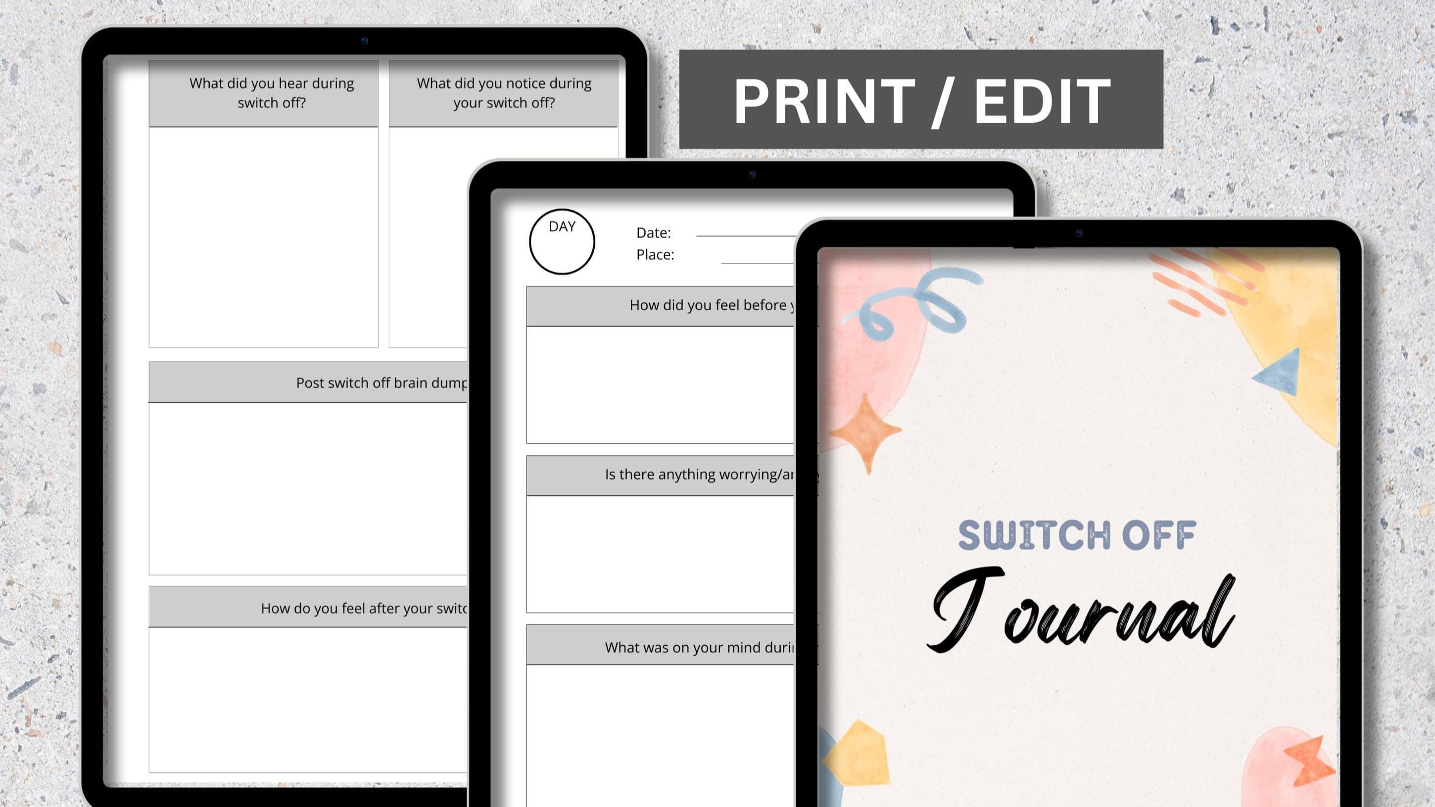 Get My Switch Off Journal (18 pages) Now!
