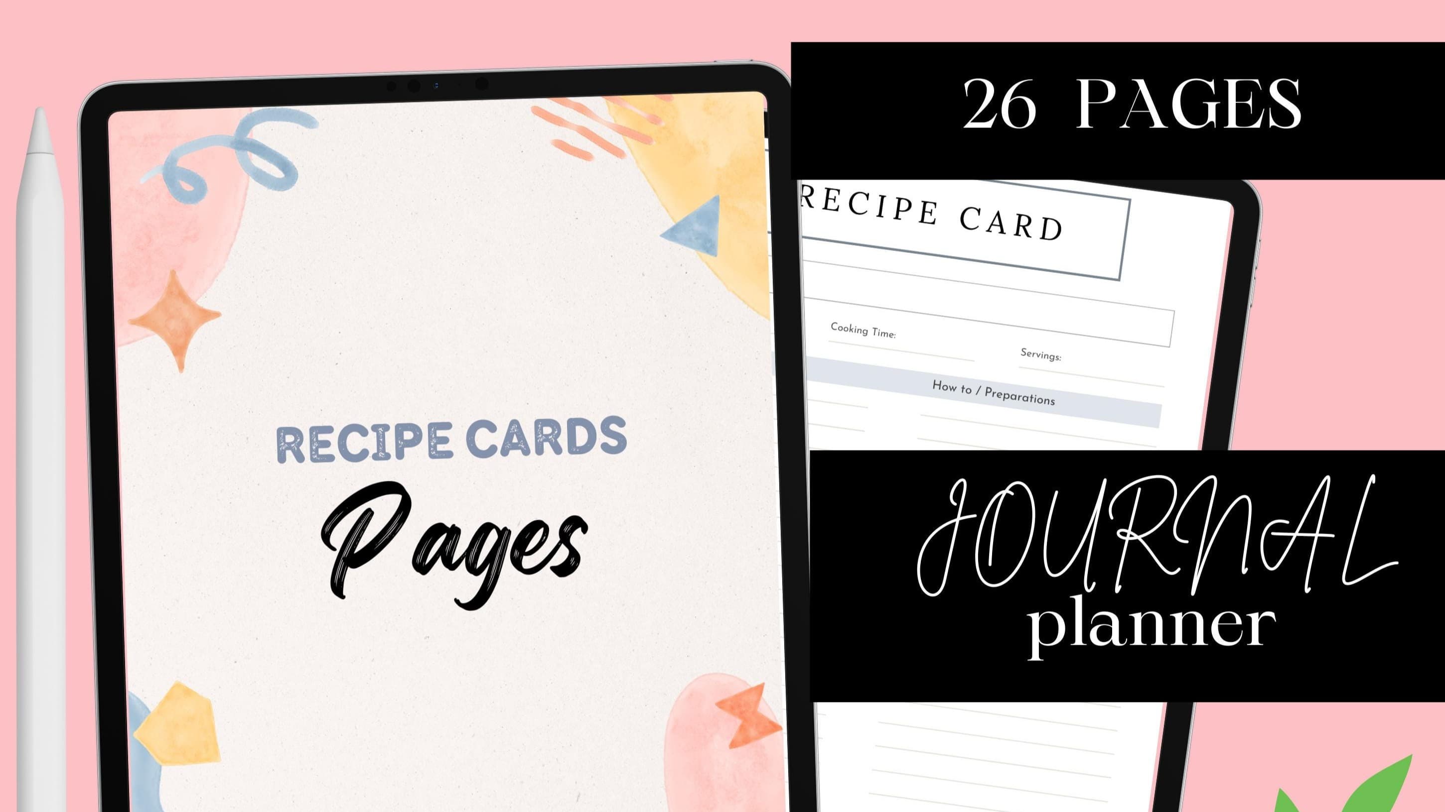 Get My Recipe Pages (26 pages) Now!