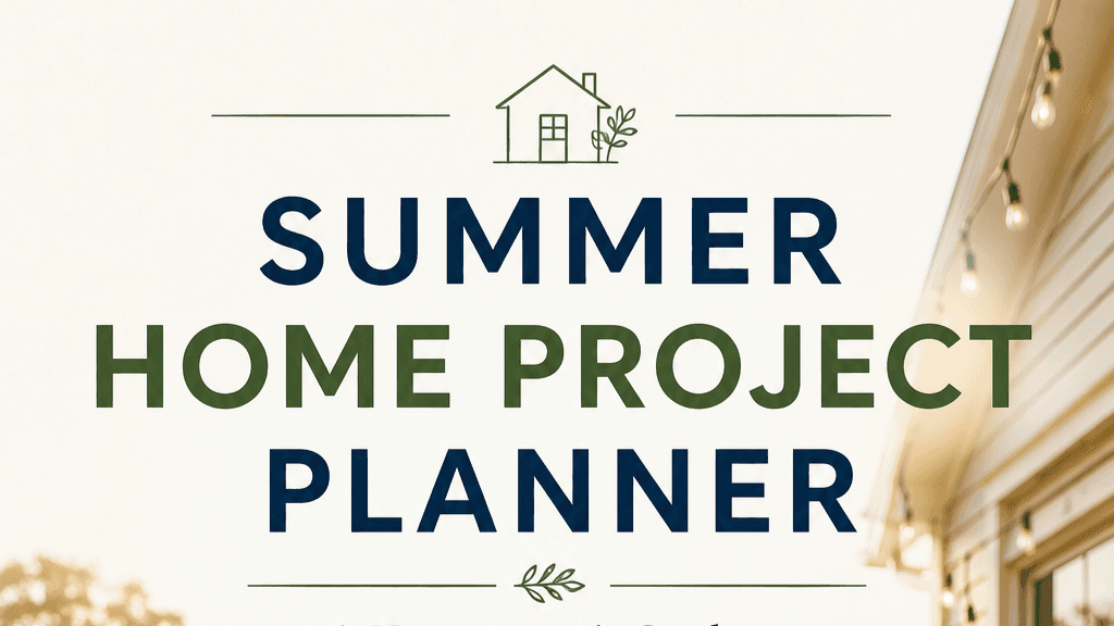 Summer Home Project Planner